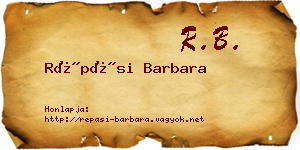 Répási Barbara névjegykártya